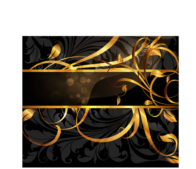 free vector Gold pattern vector 3